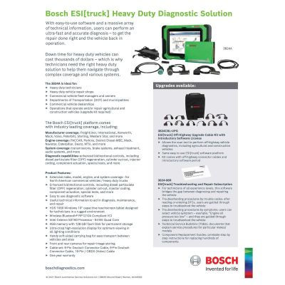 Thumbnail: Bosch 3824A ESI[Truck] Professional Heavy Duty and Commercial Vehicle Diagnostic