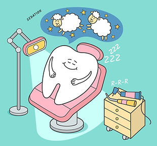 Dental sedation illustration