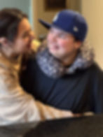 Nico Osterling, 16, pictured with his sister Sofia, is a student at the Arc's school. (Nadya Osterling)