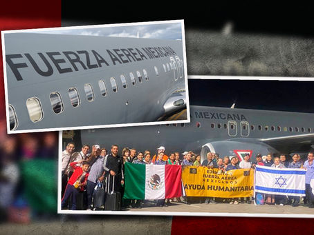 멕시코 정부, 이스라엘에서 자국민 276명 군용기로 귀국 시켰다