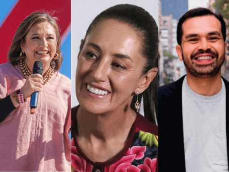 현재 여론조사, 여당 Claudia Sheinbaum후보 48%, 야3당 단일후보 Xóchitl Gálvez 32%