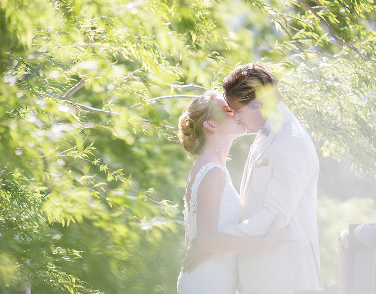 Wedding Couple Kiss