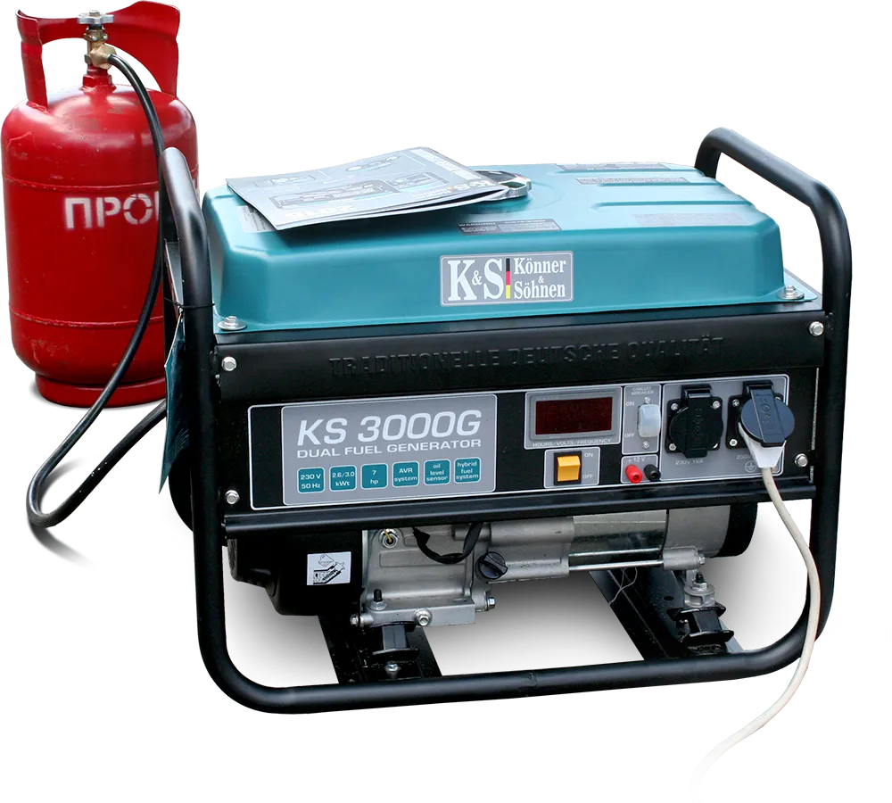 Генератор бензиновый 3 кВт KÖNNER&SÖHNEN KS 3000G открытого типа