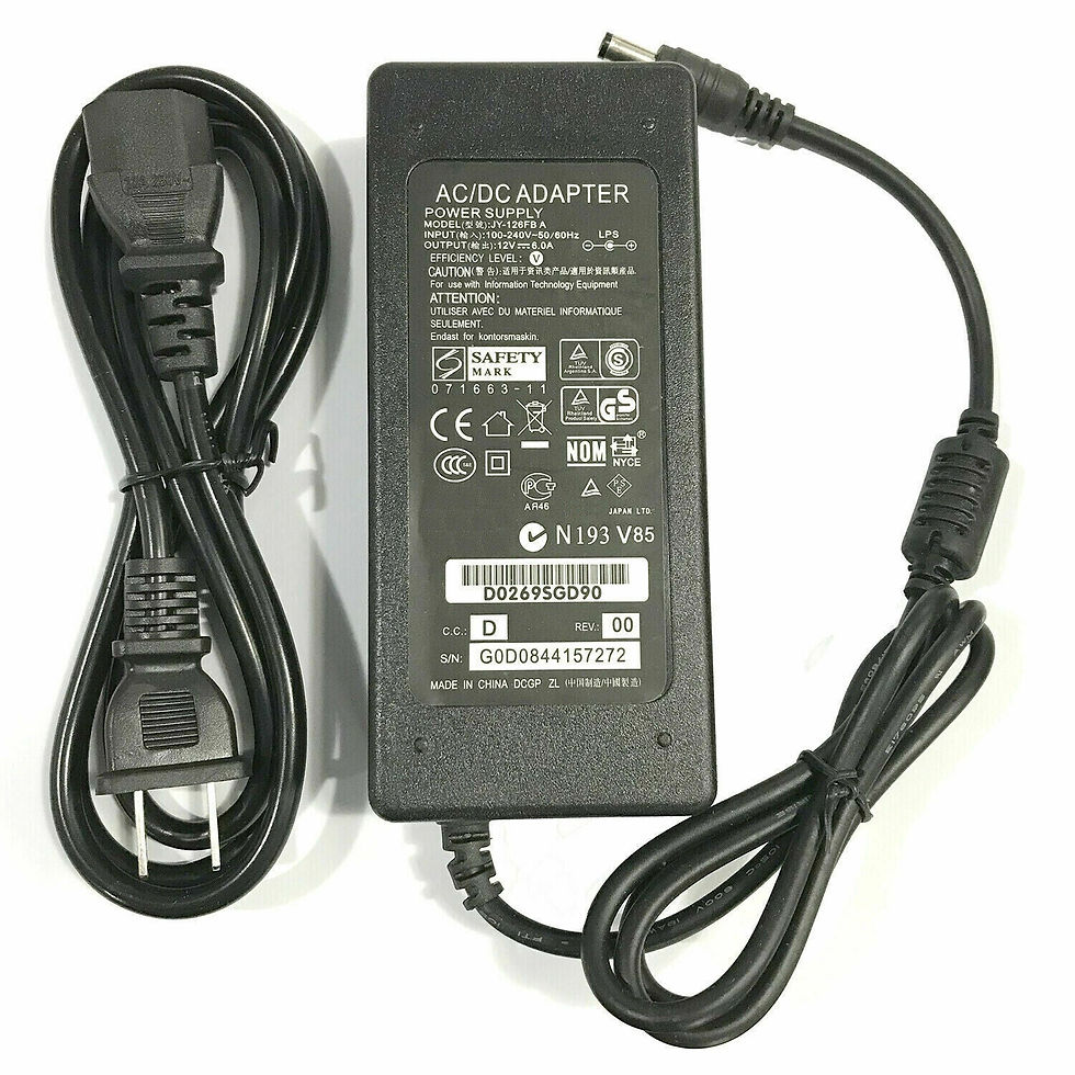 Thumbnail: 12V 1A 2A 3A 5A 6A 8A 10A Power Supply AC to DC Adapter 5050 LED STRIP LIGHT USA