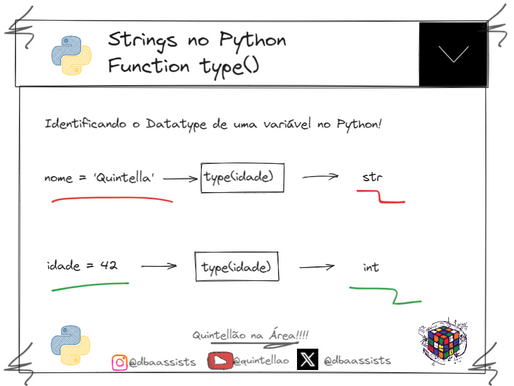 [Python] Trabalhando com Strings, como posso identificar o tipo do dado de uma variável?