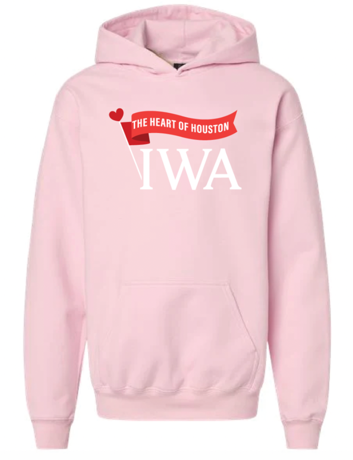 Pink IWA Banner Hoodie
