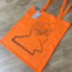 David Bowie Tote Bag, Orange