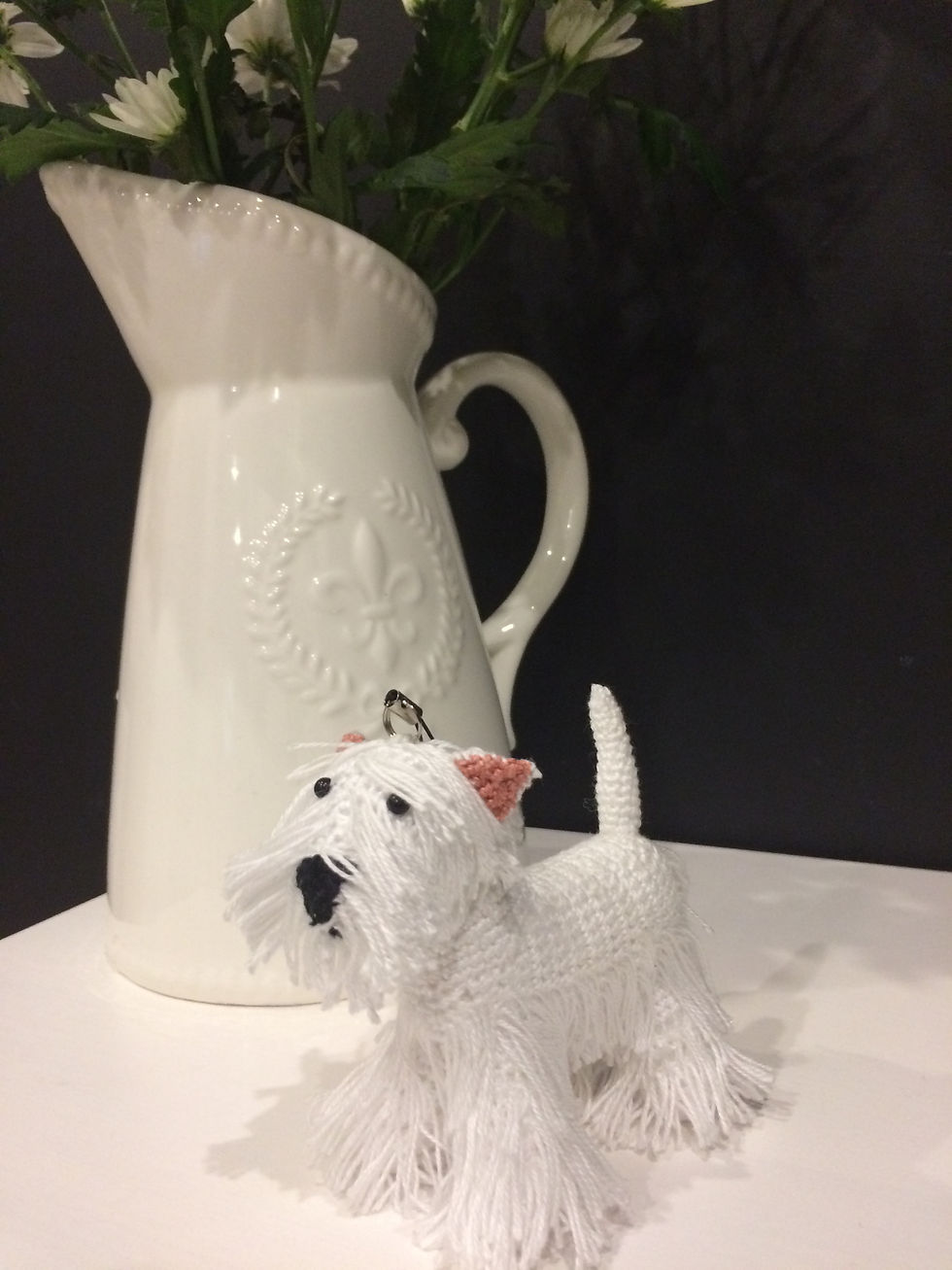 Miniatura: Westie. Piesek na szydełku/Westie. Crochet dog.