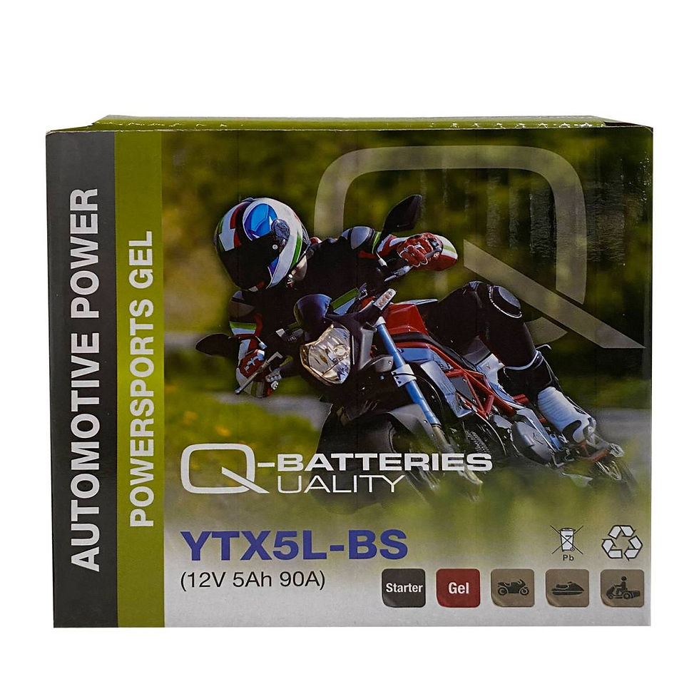 Miniatura: Q-Batteries Batteria moto YTX5L-BS Gel 50412 12V 5Ah 90A