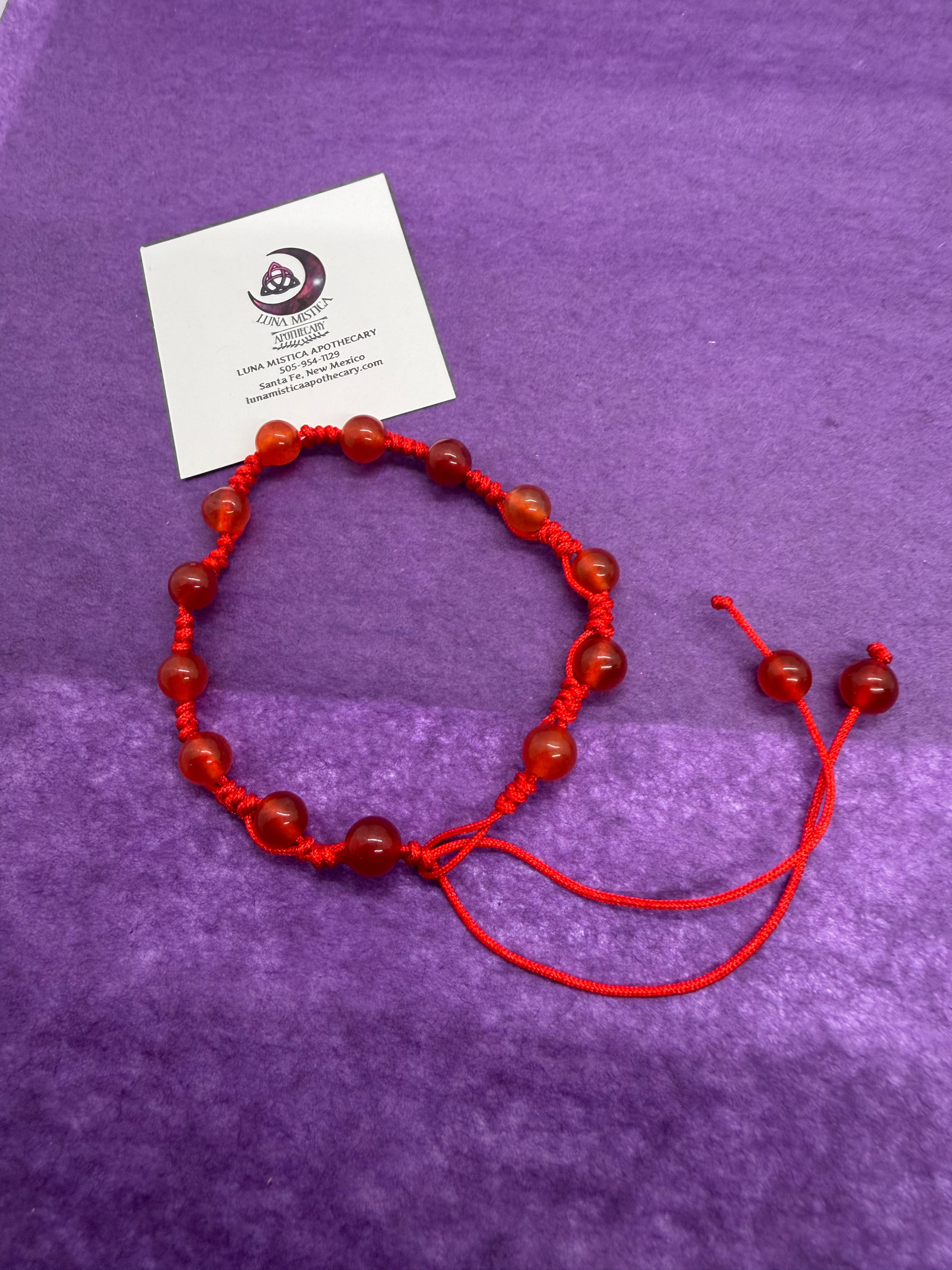 Red Obsidian Ankle Bracelet