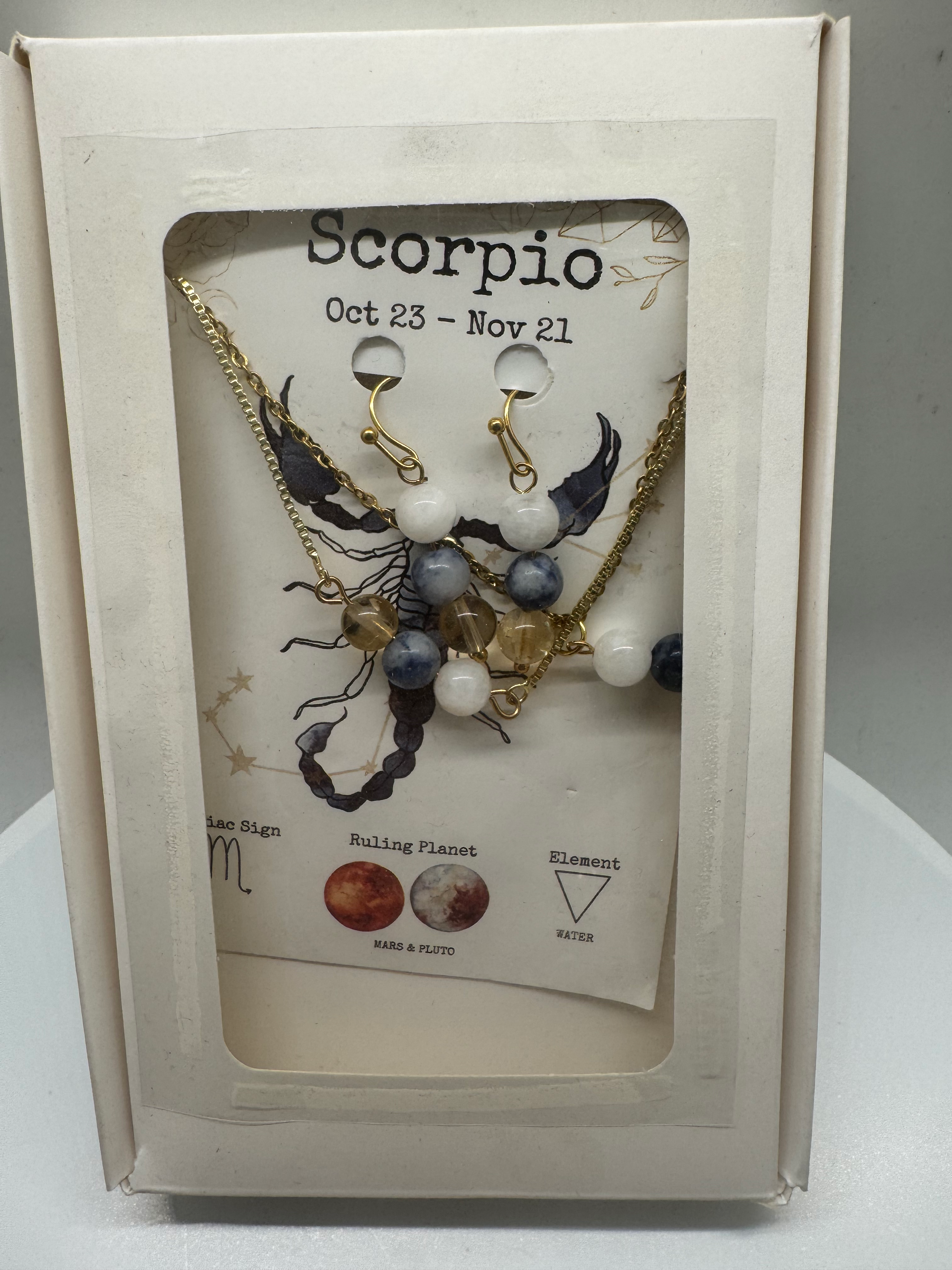 Scorpio Bead Necklace set 