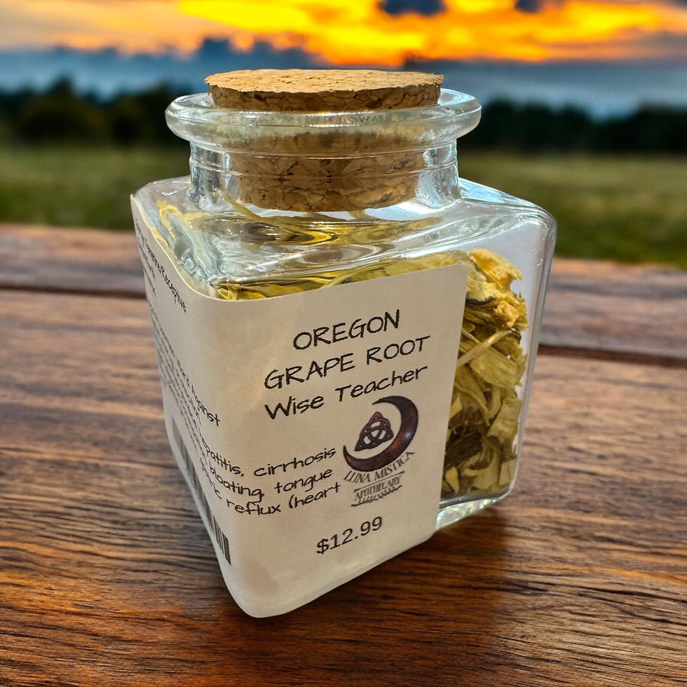 Oregon Grape Root herb jar