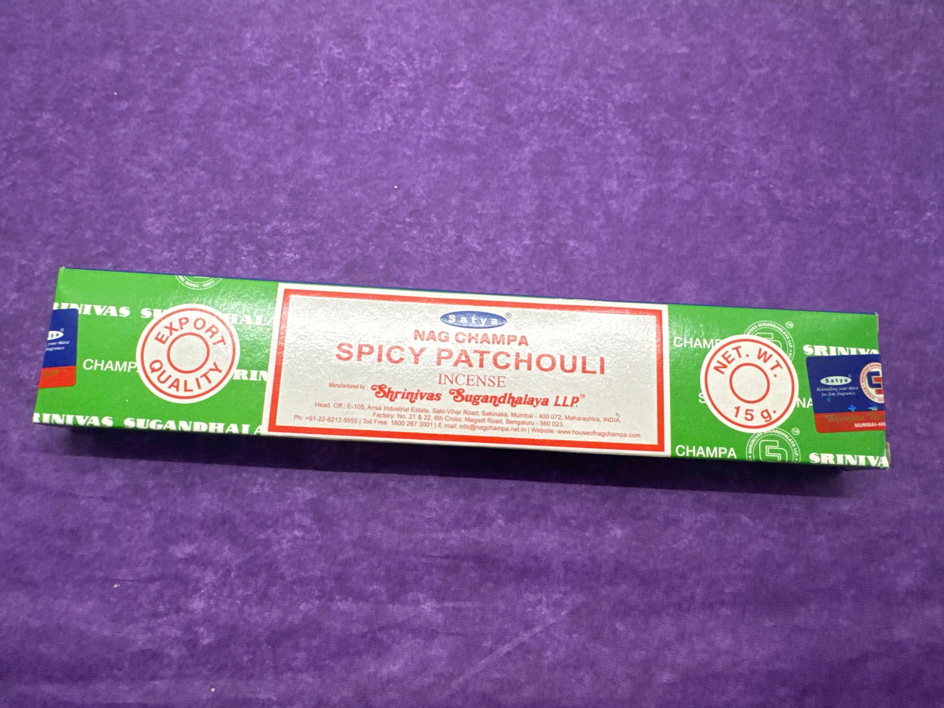 Satya Patchouli Incense