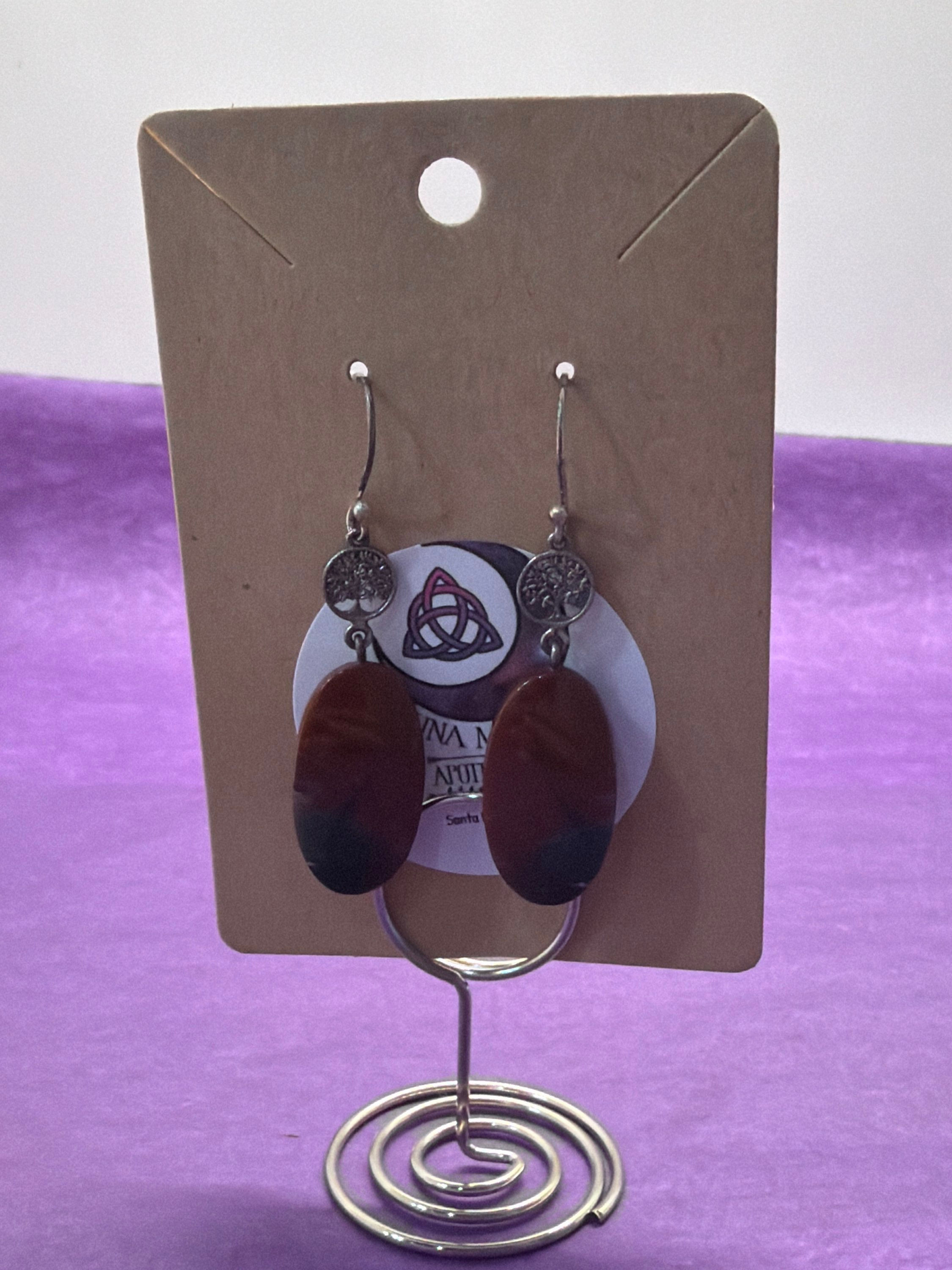 Jasper Stering Silver Earrings