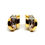 Miniatura: Pendientes oro 18 quilates omega combinado circonita