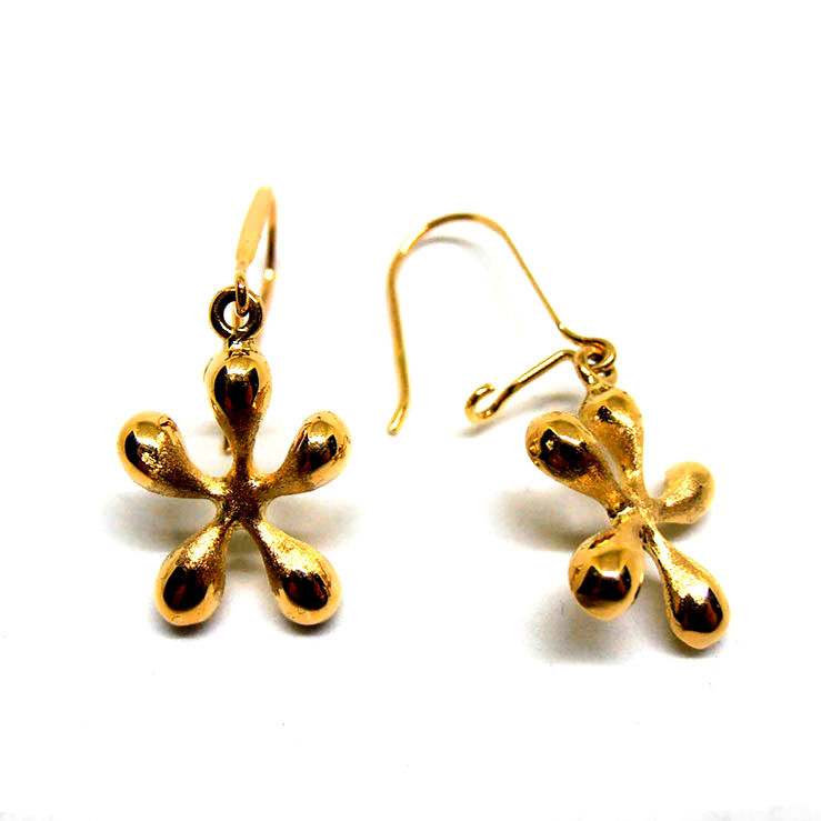 Miniatura: Pendientes oro 18 quilates largo