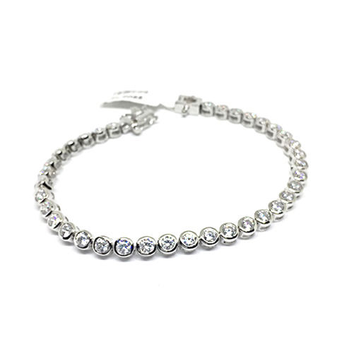 Pulsera plata de ley circonita