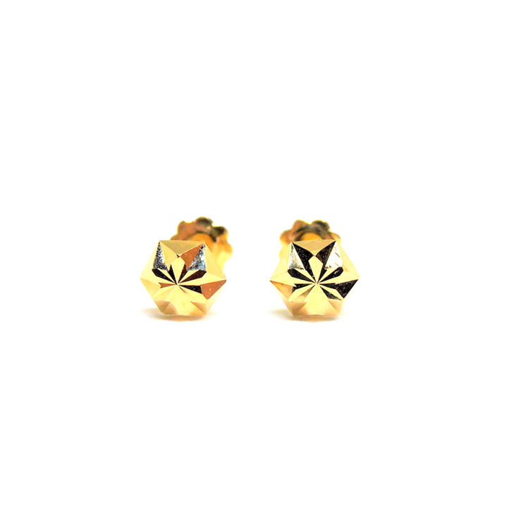 Pendientes oro 18 quilates rosca