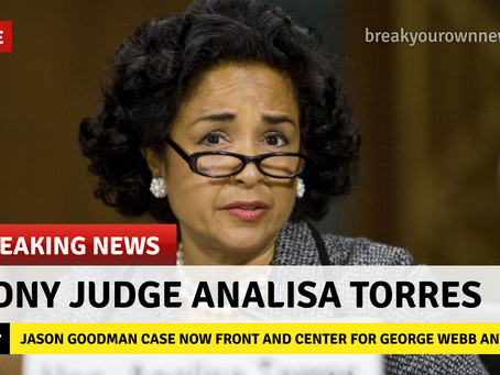 [ALERT SDNY SPYING]: Judge Analisa Torres will listen to Jason Goodman cry criminal investigations
