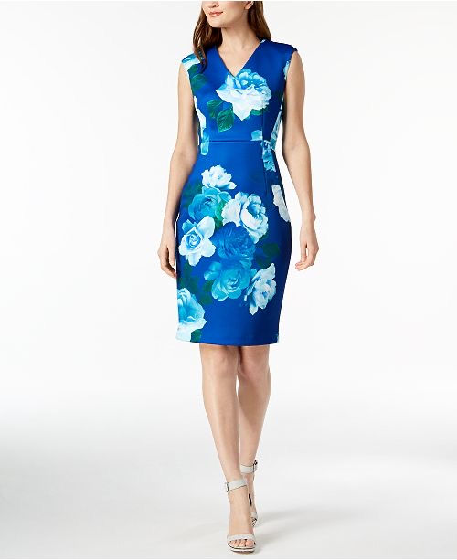 Calvin Klein Floral Midi Dress