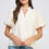 Miniatura: V-Neck Puff Sleeve Lace Top