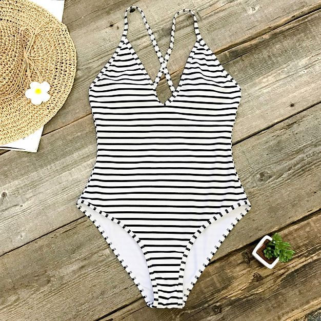 Miniatura: Women's Lasting Appeal Stripe One Piece Swimsuit
