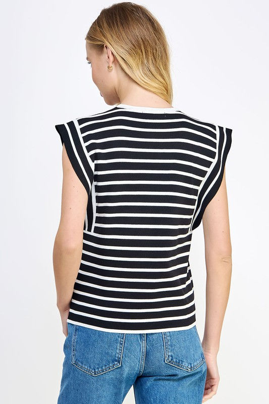 Miniatura: Striped Sleeveless Knit Top