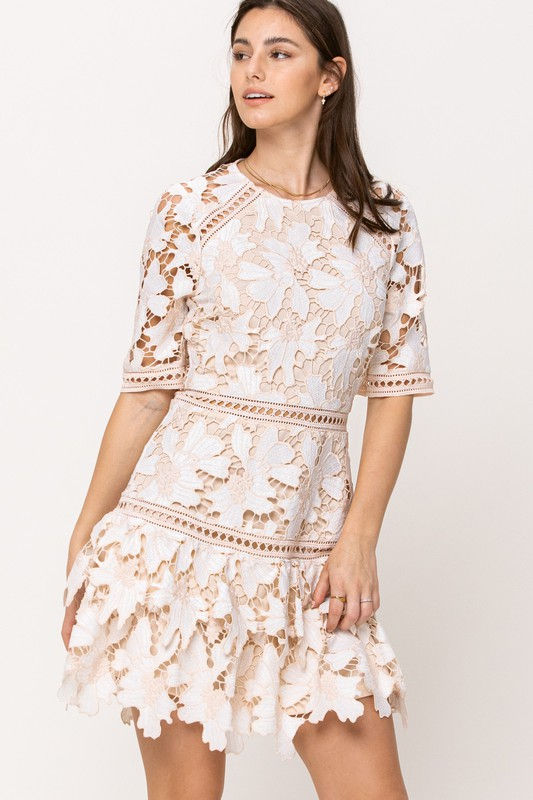 Miniatura: Multi Color Lace Tiered Dress