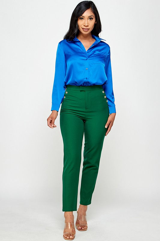 Miniatura: Gold Button Pants