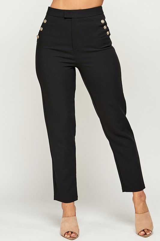 Miniatura: Gold Button Pants