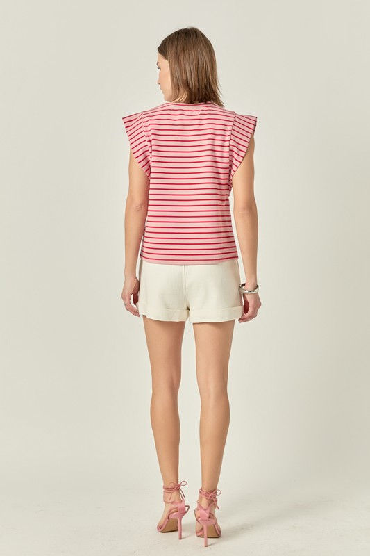 Miniatura: Stripe Sleeveless T-shirt