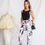 Miniatura: Italian Floral Print Pants