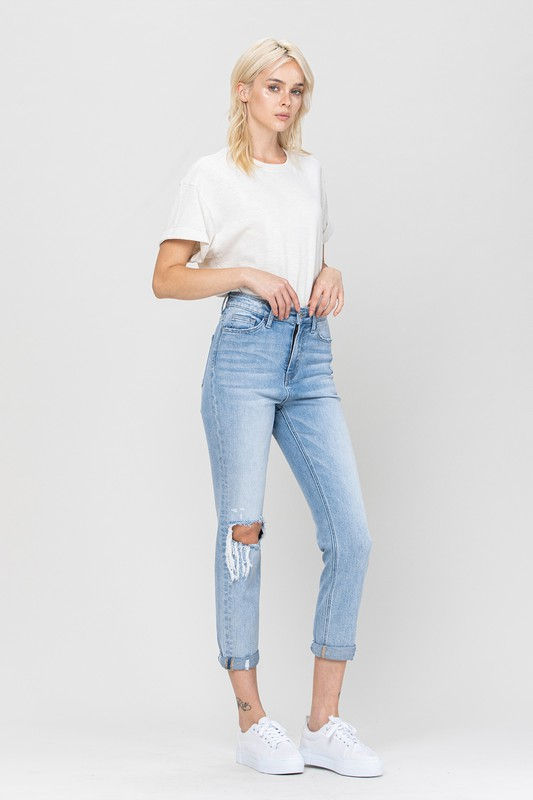 Miniatura: Super High Rise Stretch Slim Straight Jeans