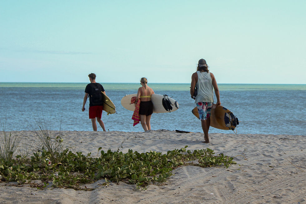 Surf trip at Playa Caracol, south of Punta Chame, Panama