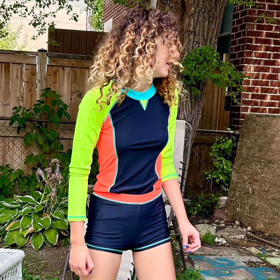 Thumbnail: SunBlock UPF Sun Protective Kid's Rashguard Swim Top