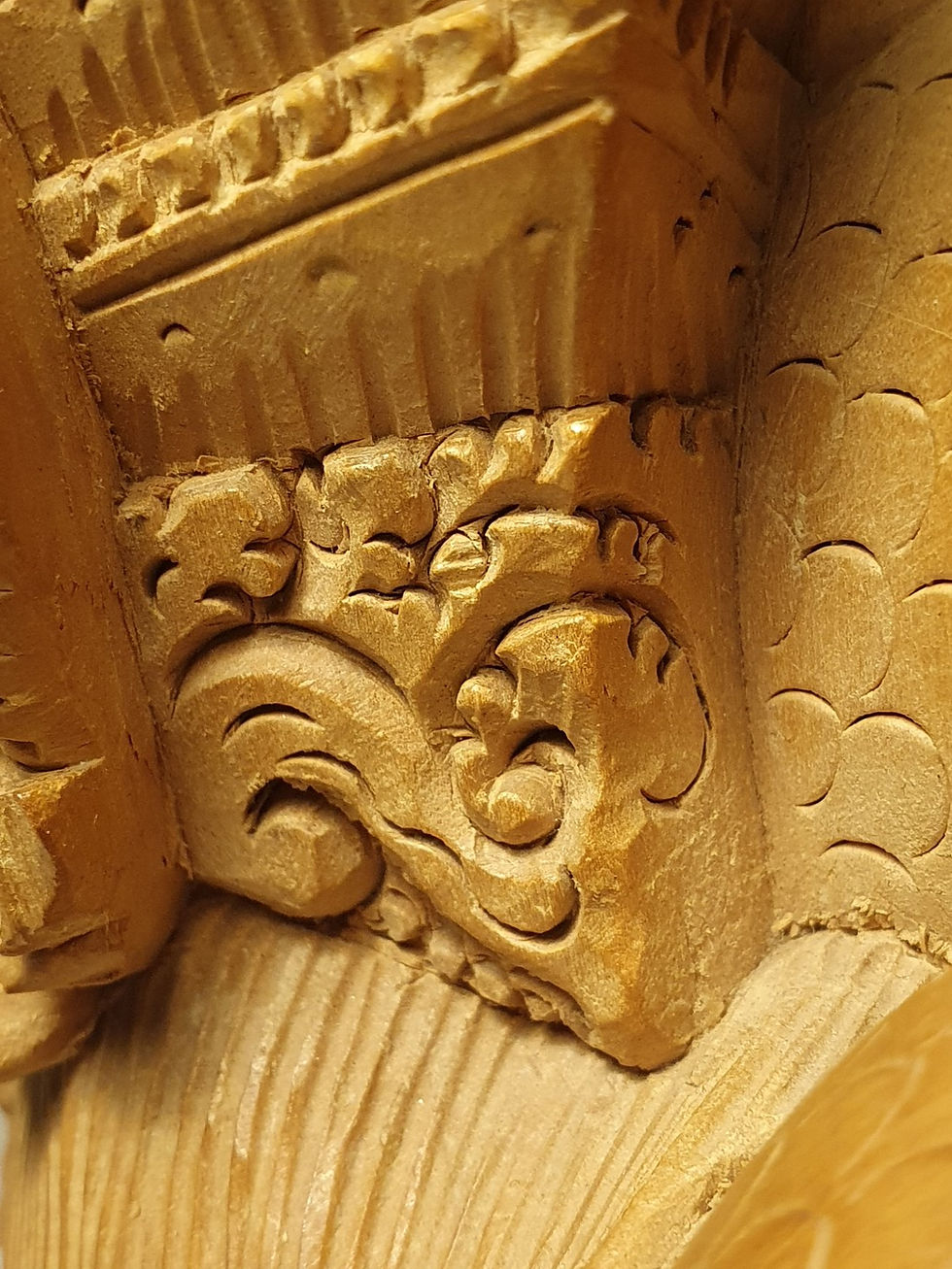 Détail d'une statue balinaise - ornements