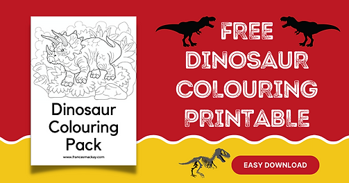 Dinosaur colouring pack