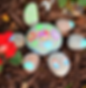 painted patterns on rocks