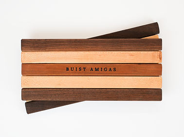 Custom designed mini trivet for a Buist a companies employee gifts.