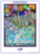 Sail 4th 250 Poster Print by Charles Fazzino