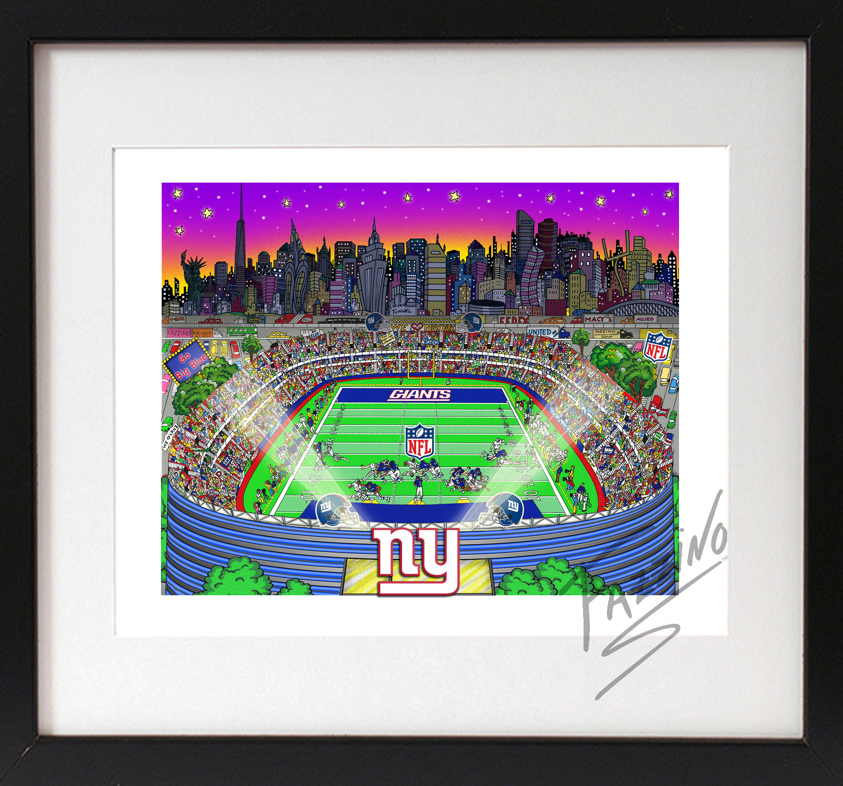 New York Giants 3-D Mini Print