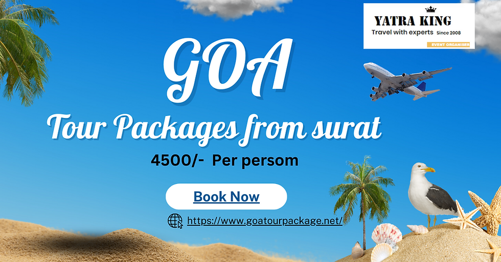 A Goa tour package from Surat may include special dining experiences that allow travelers to immerse themselves in the local culture and cuisine