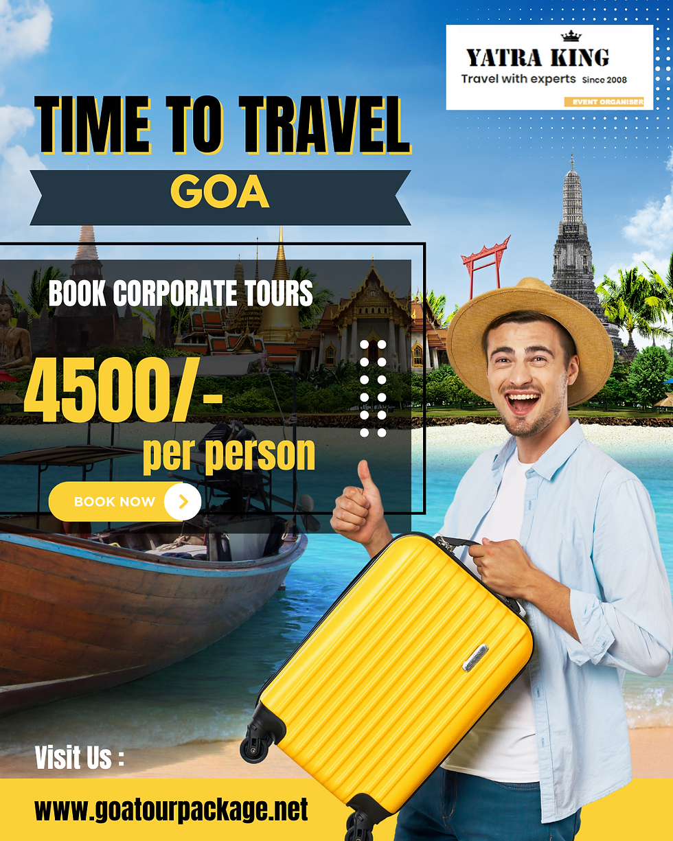 Corporate tour packages in Goa are specially designed travel packages that cater to the needs of businesses and organizations. These packages offer a unique blend of work and leisure activities, providing an ideal setting for corporate outings, team-building exercises, conferences, and seminars.