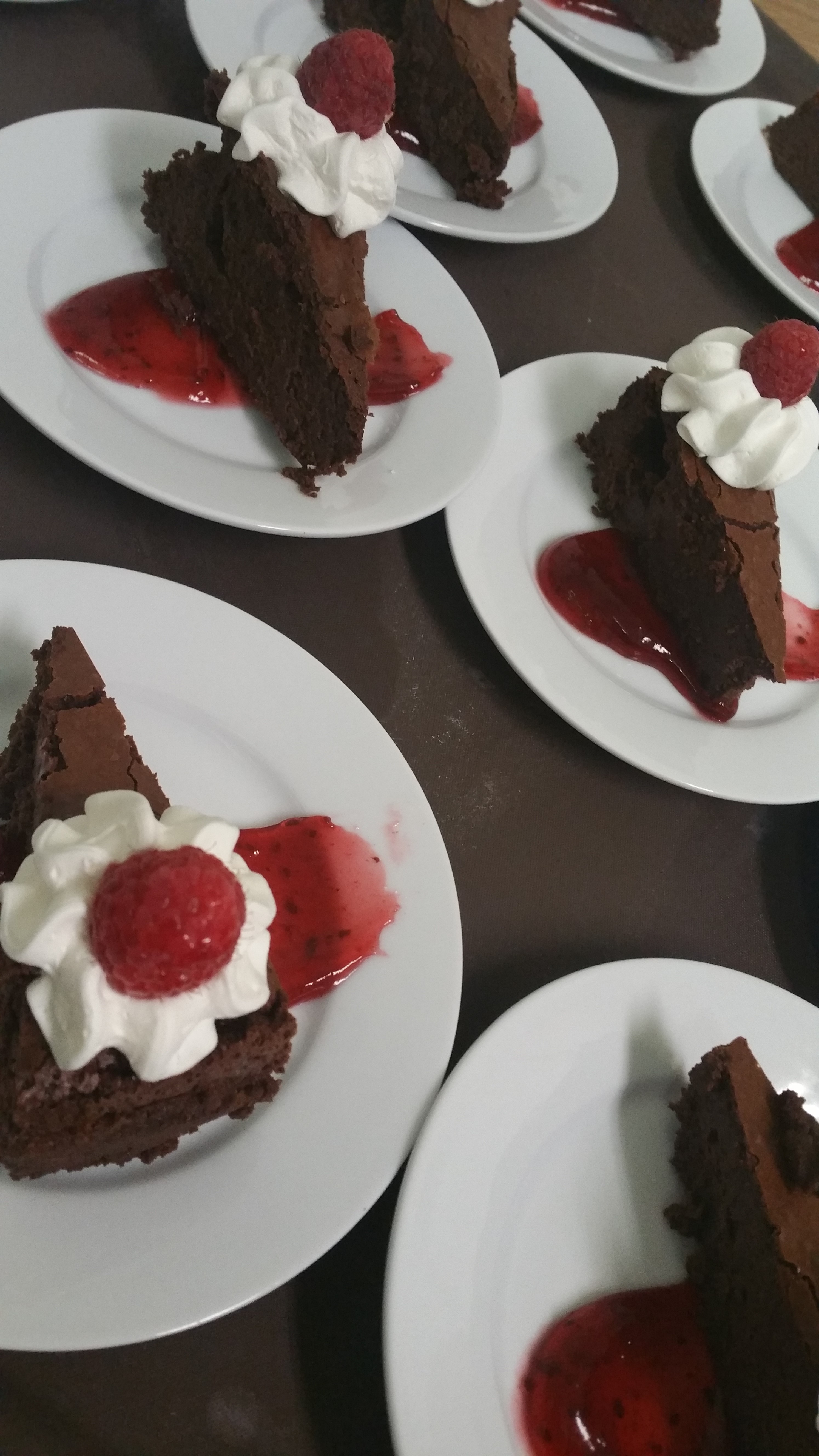 Plated Mocha Chocolate Torte