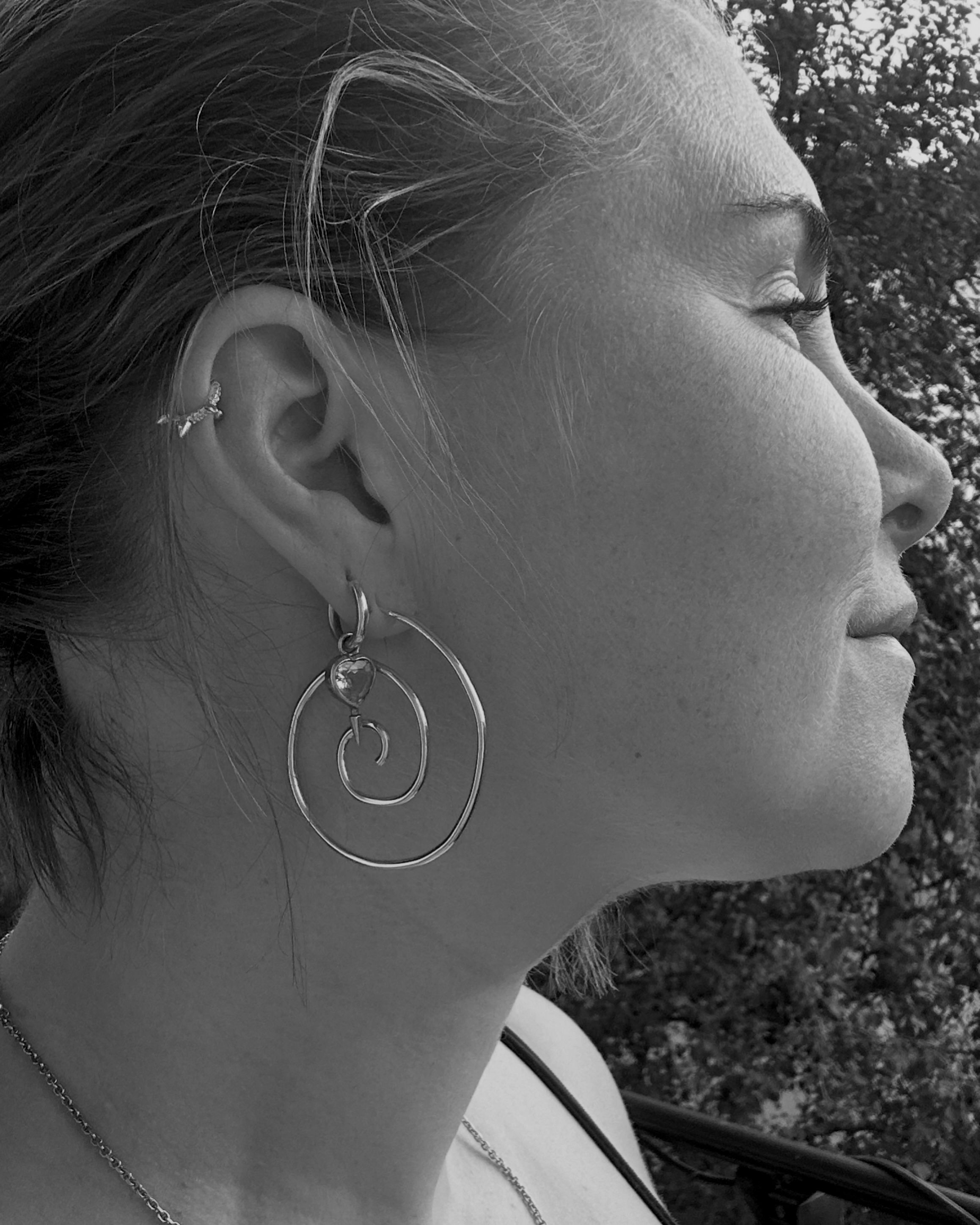 Silver earrings 