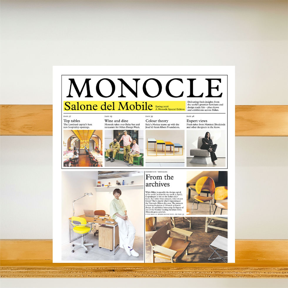 Monocle magazine - Salone del mobile 2026 Special Edition - Reading Room