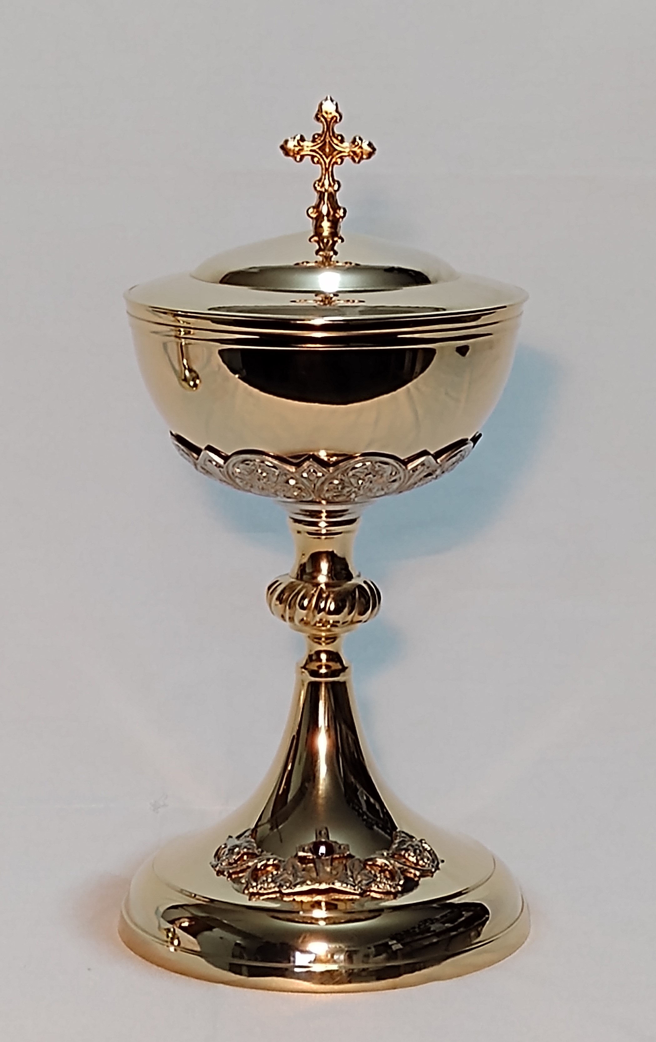 Ambula Lisa Banho Ouro c/ Grade e Aplique Ouro (DAAMB42AP1)