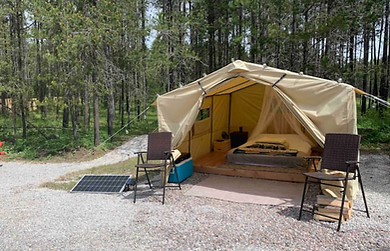Glamping Tent near Glacier National Park