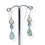 Thumbnail: White Pearl, Topaz and Sea Glass Earring- side view