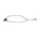 Thumbnail: Sterling Silver Anklet with Natural Sea Glass-full view